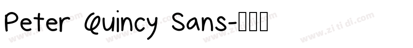 Peter Quincy Sans字体转换